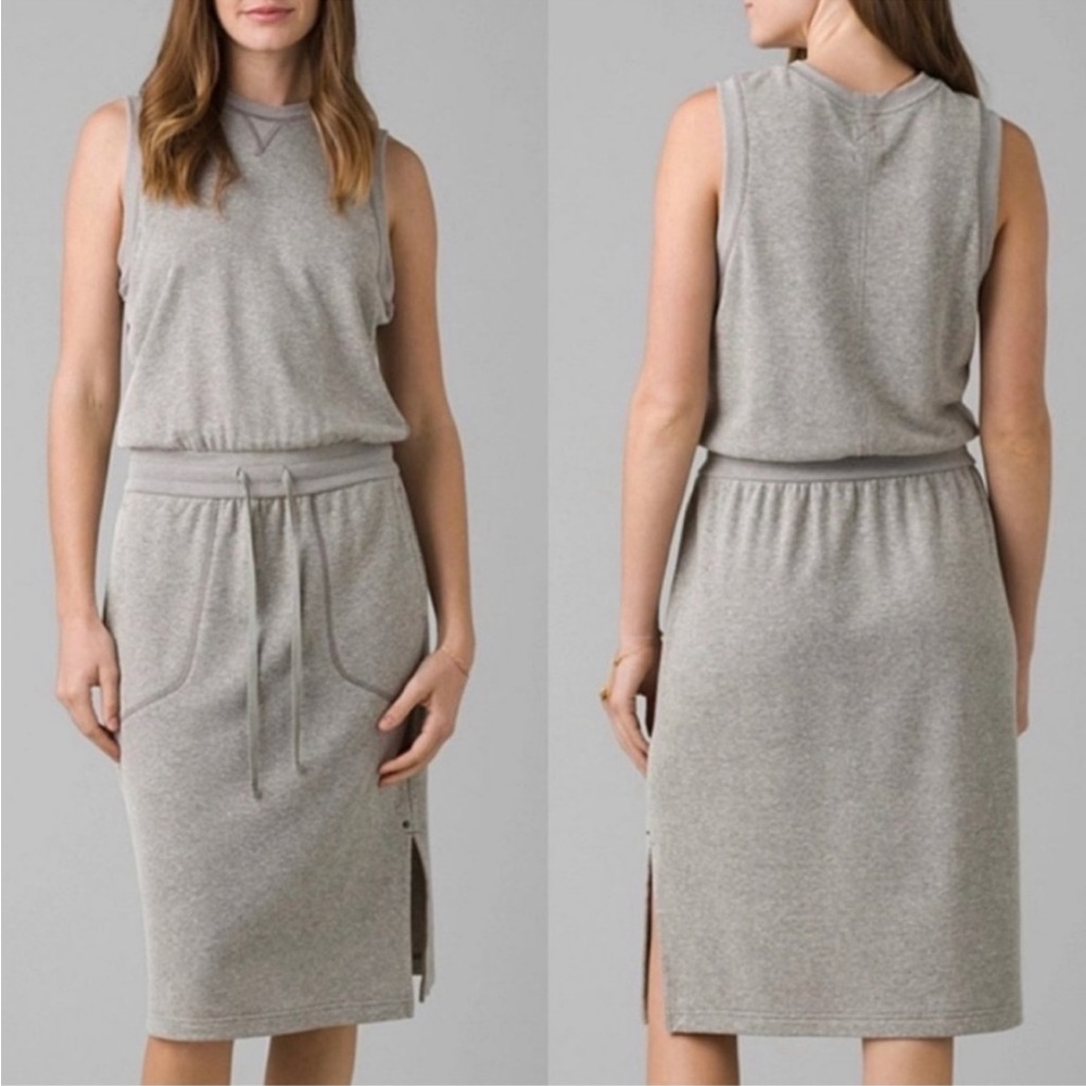 NEW prAna HEATHER GRAY‎ COZY UP BEACH HOPPER DRESS
